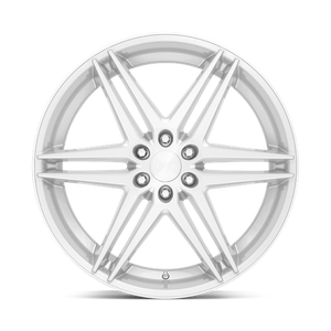 DUB S270 DIRTY DOG Silver W/ Brushed Face 24x10 +25 6x139.7mm 106.1mm - Wheelwiz