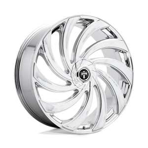 DUB S238 DELISH Chrome Plated 24x10 +05 5x115|5x120mm 72.6mm - WheelWiz