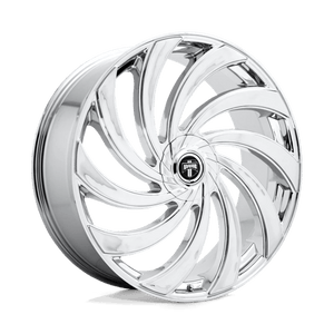 DUB S238 DELISH Chrome Plated 24x10 +05 5x115|5x120mm 72.6mm - WheelWiz