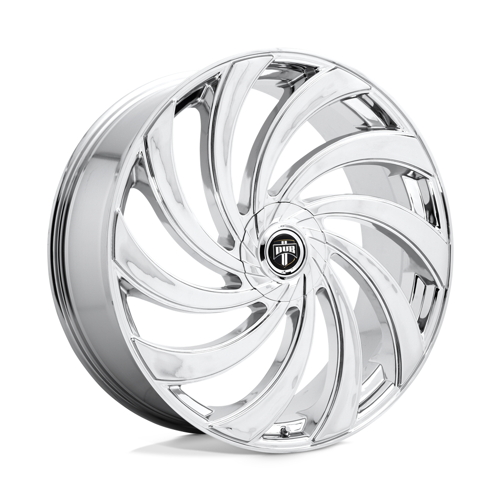 DUB S238 DELISH Chrome Plated 24x9 +15 5x115|5x120mm 72.6mm - WheelWiz
