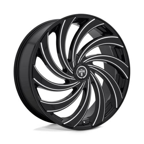 DUB S239 DELISH Gloss Black Milled 24x9 +15 5x115|5x120mm 72.6mm - Wheelwiz