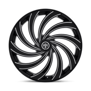 DUB S239 DELISH Gloss Black Milled 24x10 +05 Custom 72.6mm - Wheelwiz
