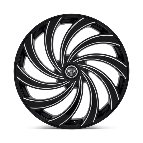 DUB S239 DELISH Gloss Black Milled 24x9 +01 Custom 72.6mm - Wheelwiz