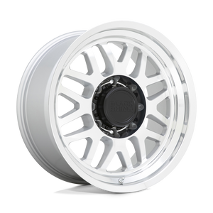 Black Rhino DELTA Gloss Silver With Mirror Face & Lip 17x9.5 -18 8x170mm 125.1mm - WheelWiz