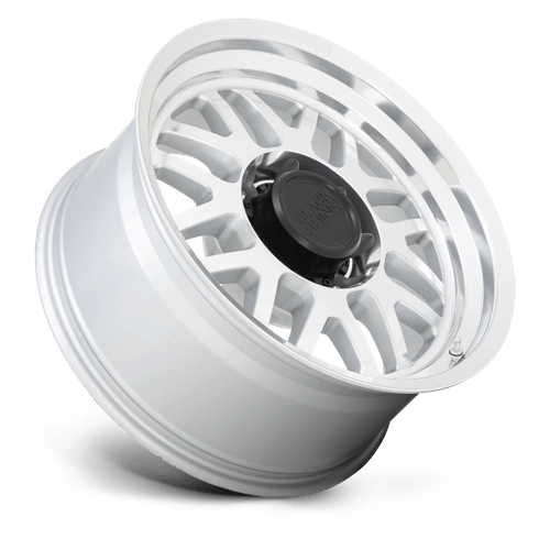 Black Rhino DELTA Gloss Silver With Mirror Face &amp; Lip 17x9.5 -18 8x170mm 125.1mm - WheelWiz