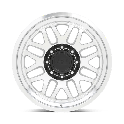 Black Rhino DELTA Gloss Silver W Mirror Face&amp;lip 18x9.5 -18 8x170mm 125.1mm - Wheelwiz