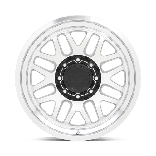Black Rhino DELTA Gloss Silver W Mirror Face&lip 20x9.5 -18 8x170mm 125.1mm - Wheelwiz