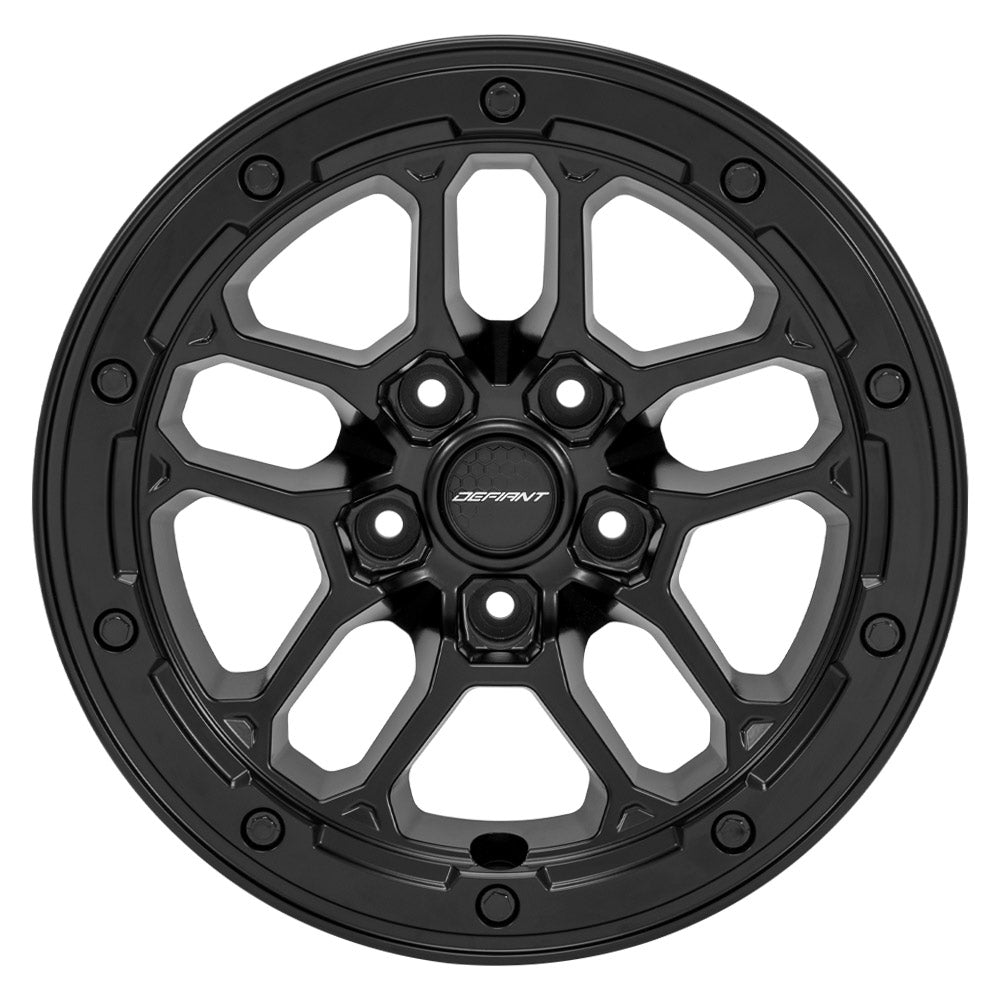 Defiant DF01 Matte Black  17x8.0 +12 5x127mm 71.5mm