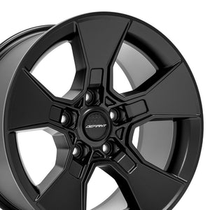 Defiant DF02 Matte Black  17x8.5 +12 5x127mm 71.5mm