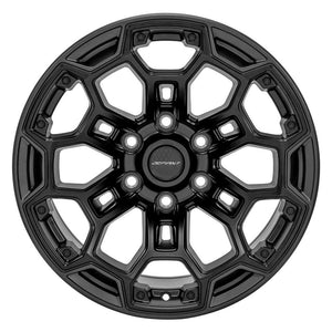 Defiant DF03 Matte Black w/ Matte Charcoal 18x9.0 -12 6x139.7mm 78.1mm