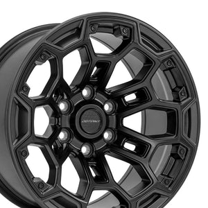 Defiant DF03 Matte Black w/ Matte Charcoal 18x9.0 -12 6x139.7mm 78.1mm