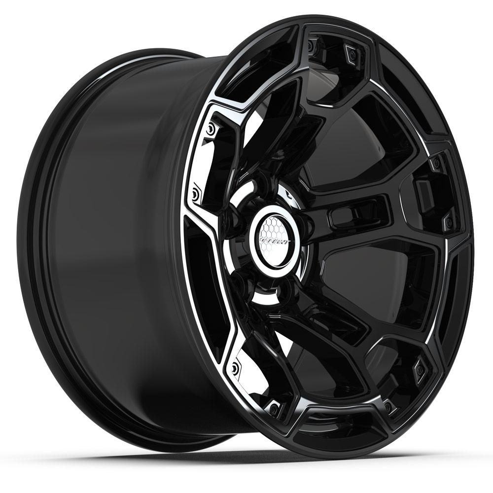 Defiant DF03B Gloss Black 17x9 -12 5x127|N/Amm 71.5mm - Wheelwiz