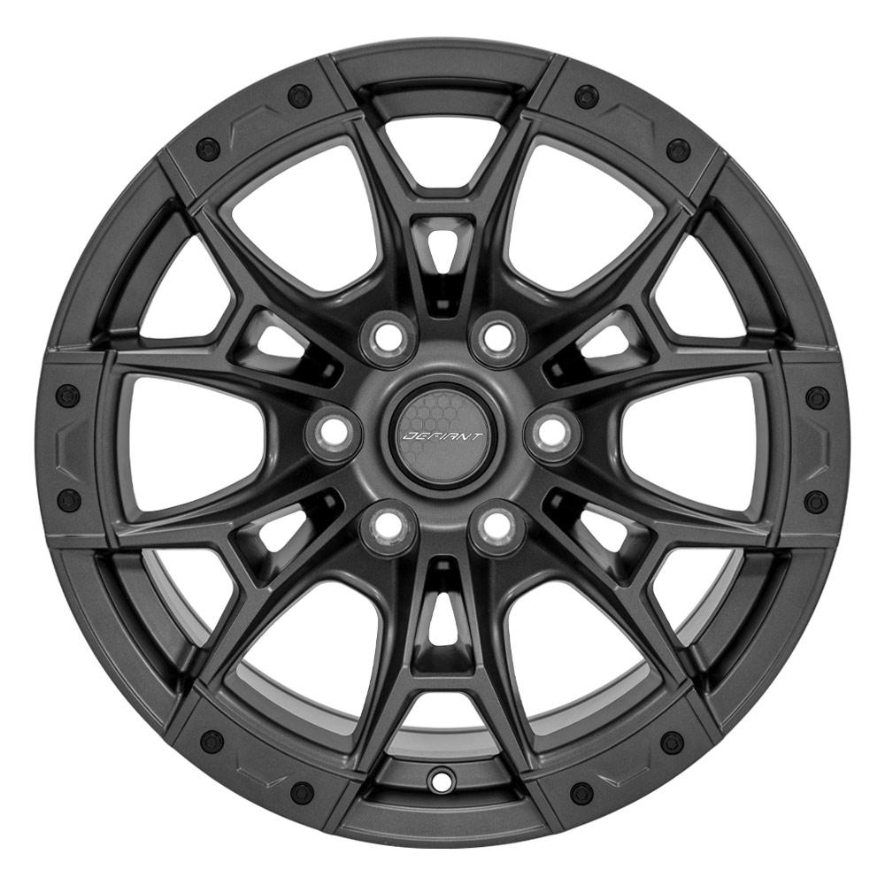 Defiant DF04 Dark Matte Charcoal 17x9.0 +12 6x135mm 87.1mm