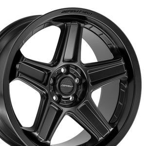 Defiant DF07 Matte Black 20x9.5 +15 5x115mm 71.5mm