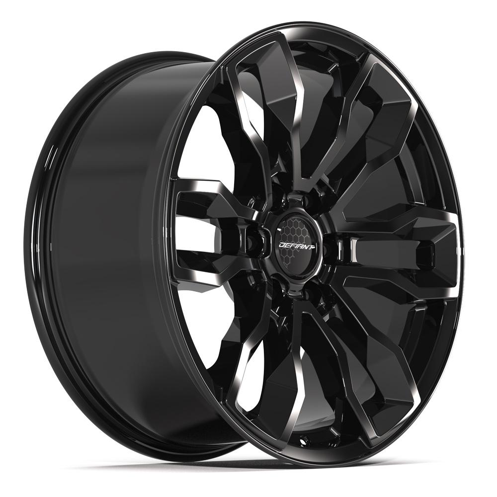 Defiant DF15B Gloss Black 20x9 +18 6x139.7|N/Amm 77.8mm - Wheelwiz