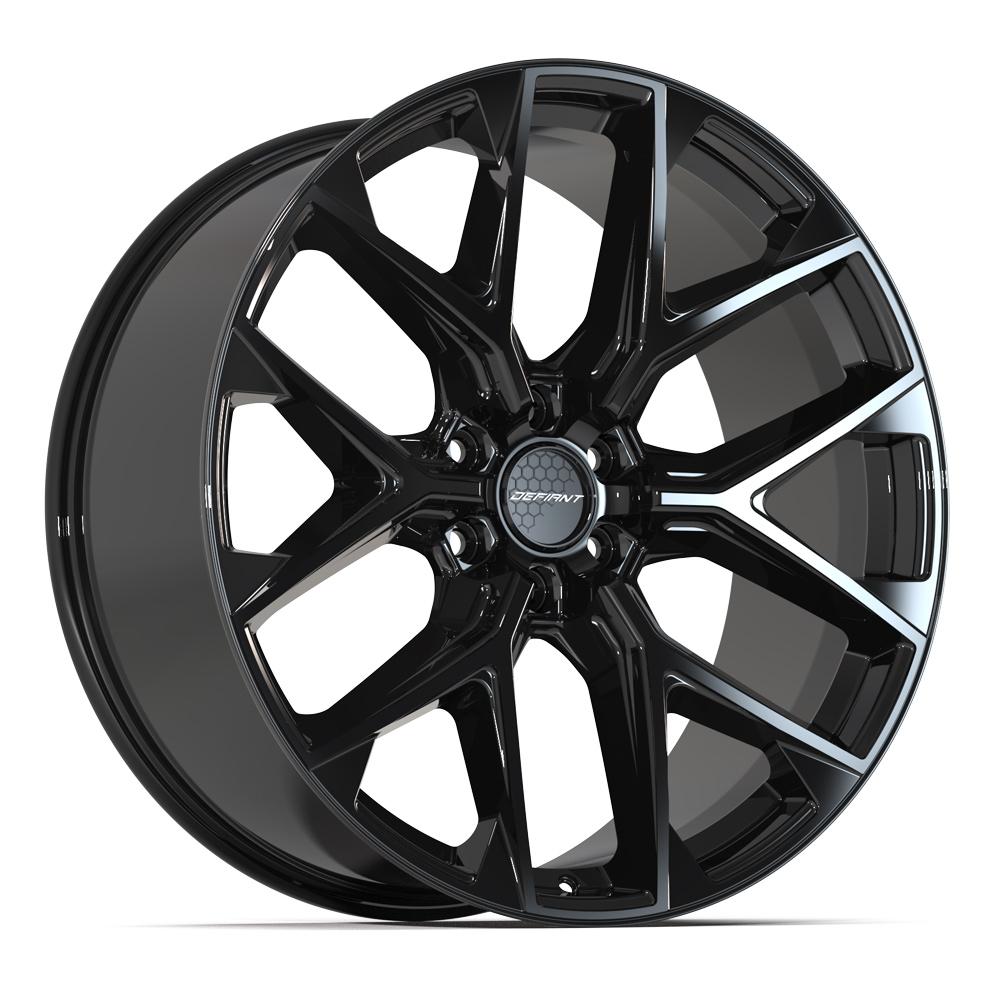 Defiant DF17A Gloss Black 24x10 +24 6x139.7|N/Amm 78.1mm - Wheelwiz
