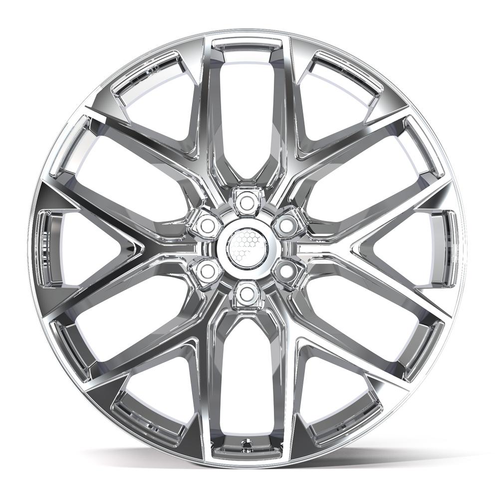 Defiant DF17A Chrome 24x10 +18 6x139.7|N/Amm 78.1mm - Wheelwiz
