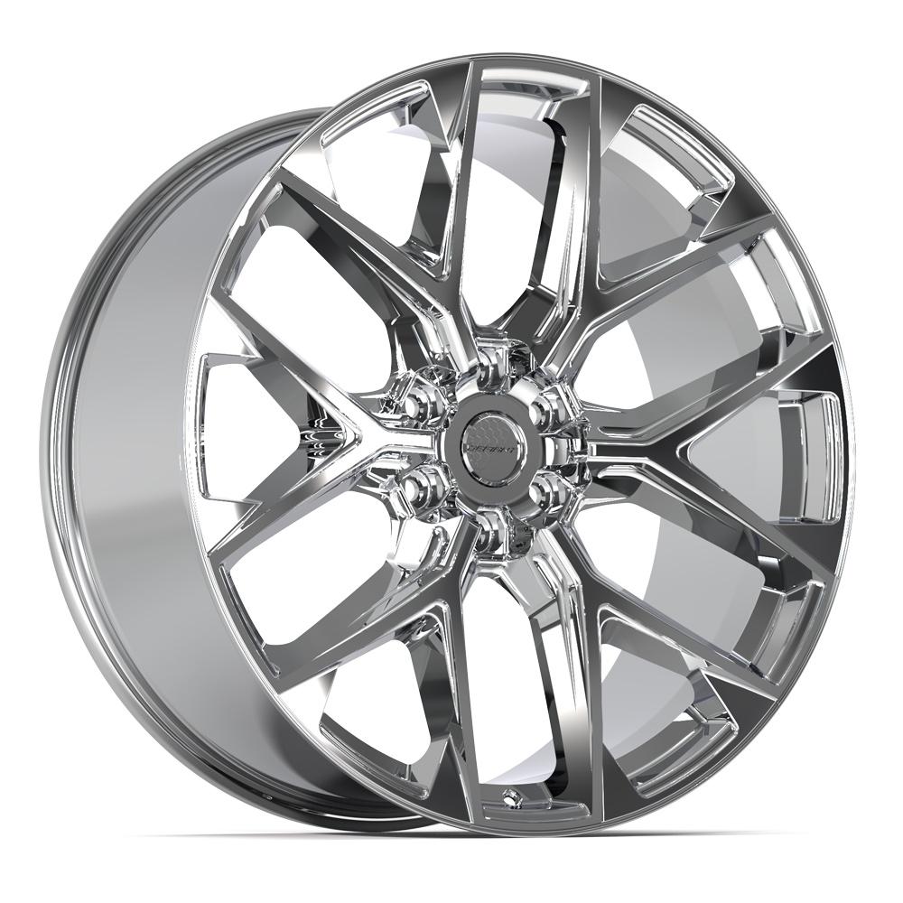 Defiant DF17A Chrome 24x10 +18 6x139.7|N/Amm 78.1mm - Wheelwiz