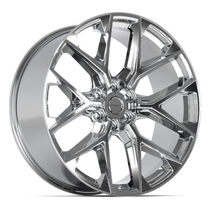 Defiant DF17A Chrome 24x10 +18 6x139.7|N/Amm 78.1mm - Wheelwiz