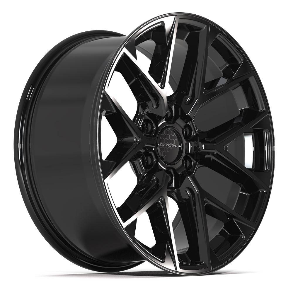 Defiant DF17B Gloss Black 20x9 +18 6x139.7|N/Amm 77.8mm - Wheelwiz