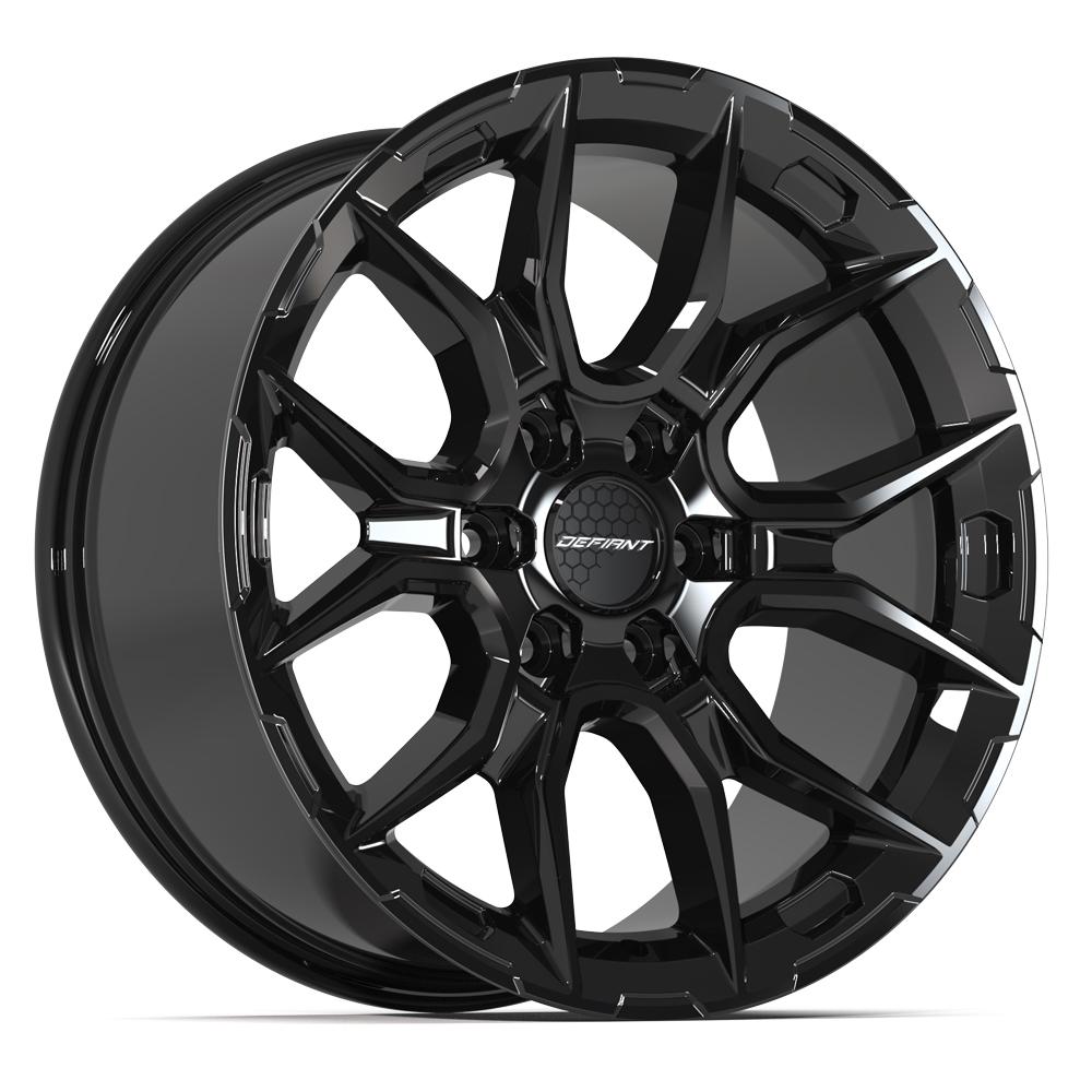 Defiant DF18A Gloss Black 20x9 +18 6x139.7|N/Amm 78.1mm - Wheelwiz