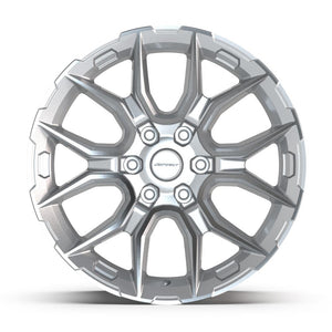 Defiant DF18A Gloss Silver Machined 20x9 +18 6x139.7|N/Amm 78.1mm - Wheelwiz