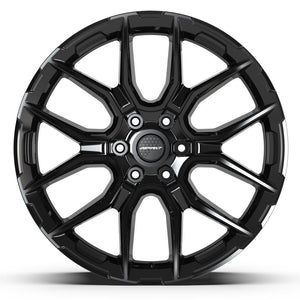 Defiant DF18A Gloss Black 22x9 +18 6x139.7|N/Amm 78.1mm - Wheelwiz