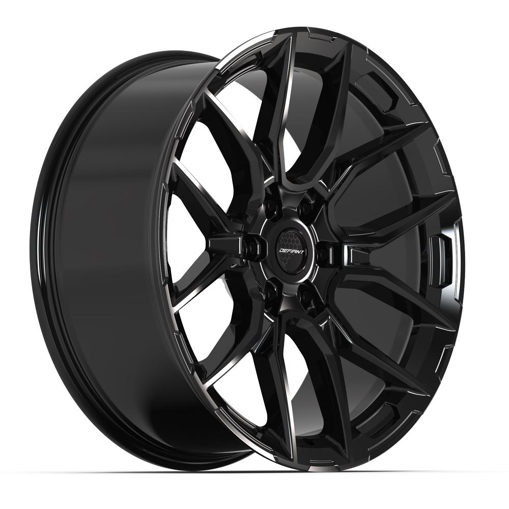 Defiant DF18A Gloss Black 22x9 +18 6x139.7|N/Amm 78.1mm - Wheelwiz