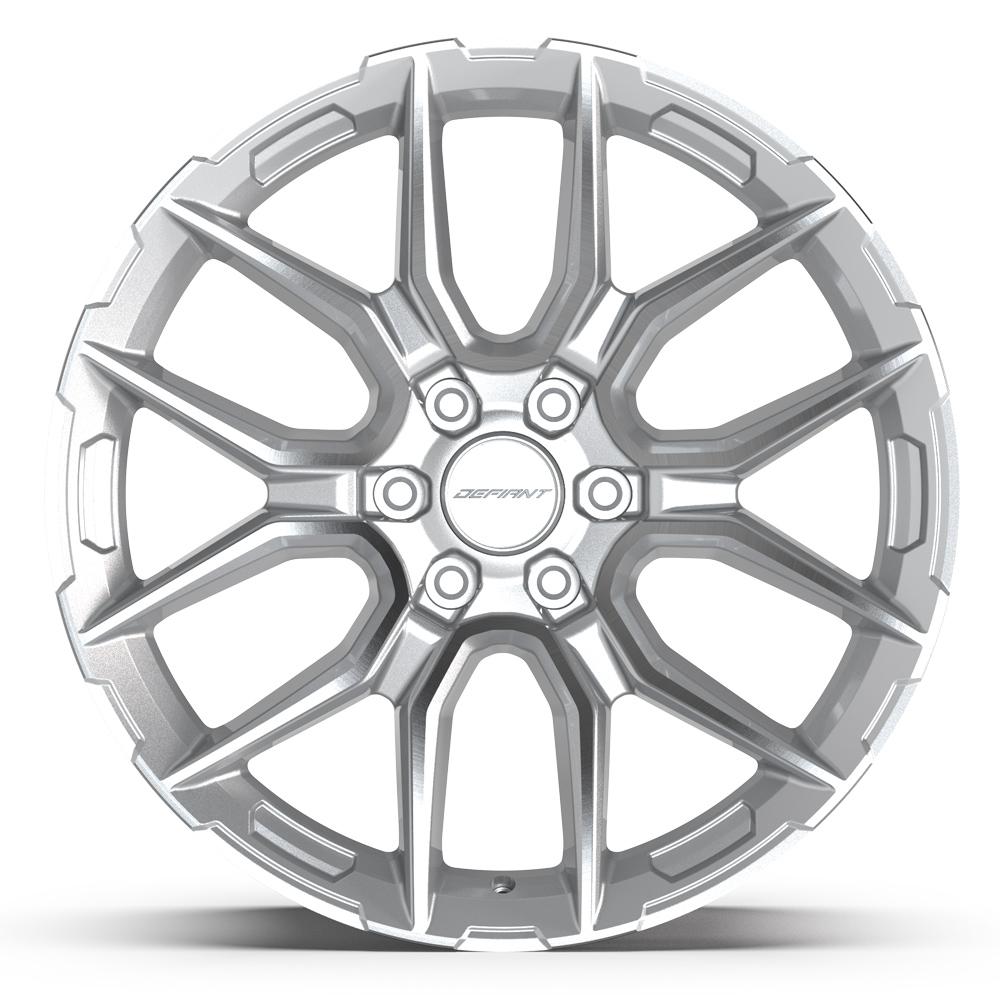 Defiant DF18A Gloss Silver Machined 22x9 +18 6x139.7|N/Amm 78.1mm - Wheelwiz