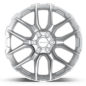 Defiant DF18A Gloss Silver Machined 22x9 +18 6x139.7|N/Amm 78.1mm - Wheelwiz