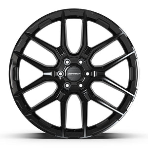 Defiant DF18A Gloss Black 24x10 +24 6x139.7|N/Amm 78.1mm - Wheelwiz