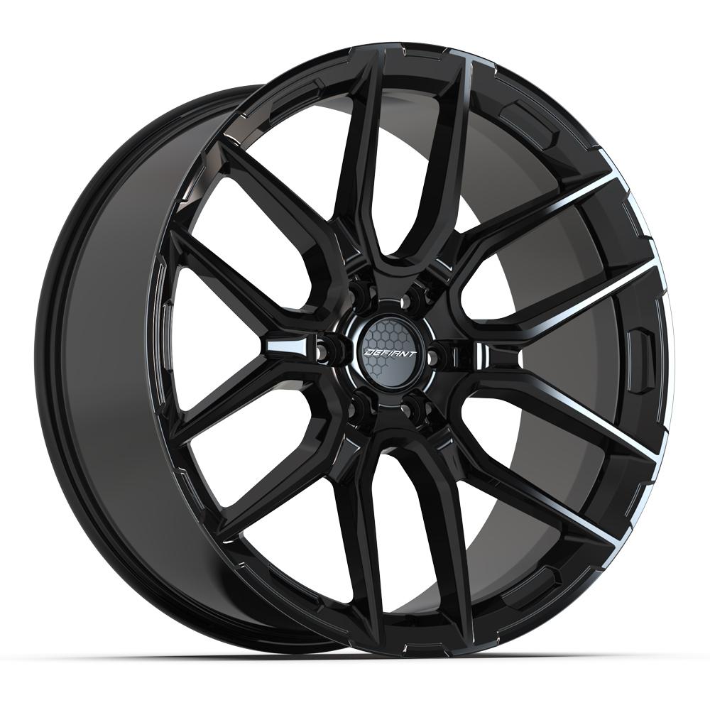 Defiant DF18A Gloss Black 24x10 +24 6x139.7|N/Amm 78.1mm - Wheelwiz