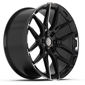 Defiant DF18A Gloss Black 24x10 +24 6x139.7|N/Amm 78.1mm - Wheelwiz