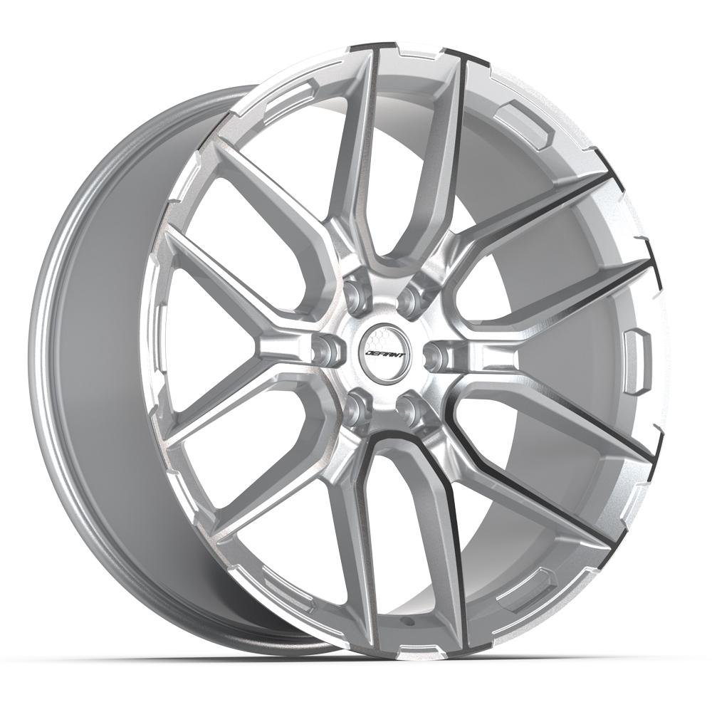 Defiant DF18A Gloss Silver Machined 24x10 +24 6x139.7|N/Amm 78.1mm - Wheelwiz