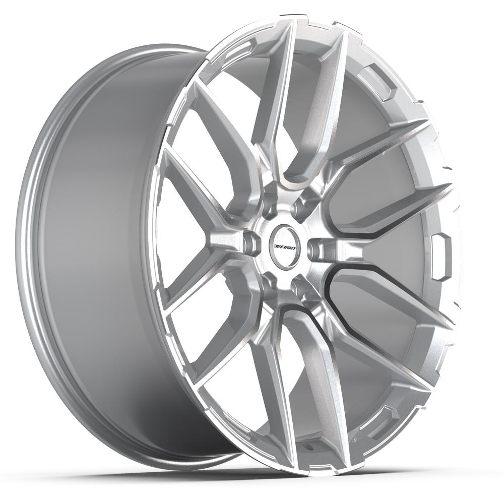 Defiant DF18A Gloss Silver Machined 24x10 +24 6x139.7|N/Amm 78.1mm - Wheelwiz