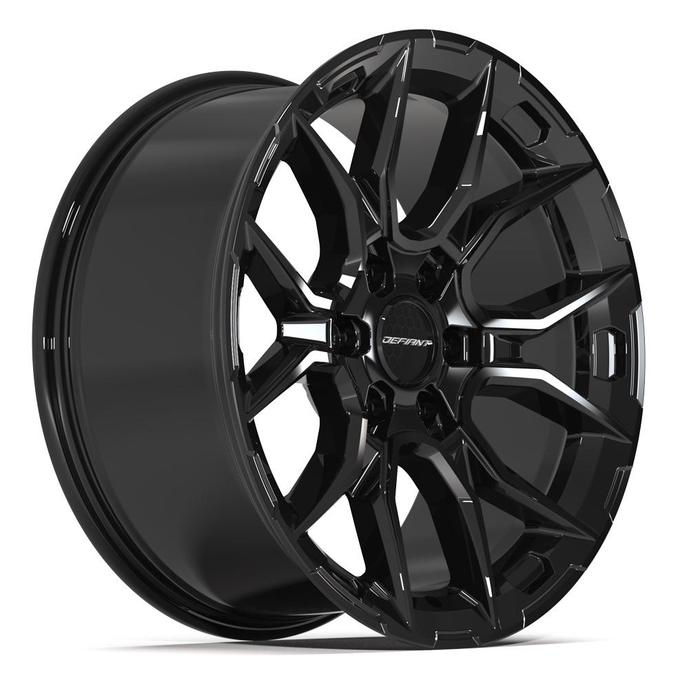 Defiant DF18B Gloss Black 20x9 +18 6x139.7|N/Amm 77.8mm - Wheelwiz
