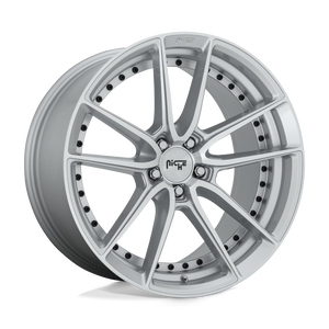 Niche M221 DFS Gloss Silver Machined 19x8.5 +42 5x112mm 66.6mm - WheelWiz