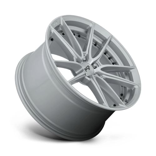 Niche M221 DFS Gloss Silver Machined 22x10.5 +40 5x120mm 74.1mm - Wheelwiz