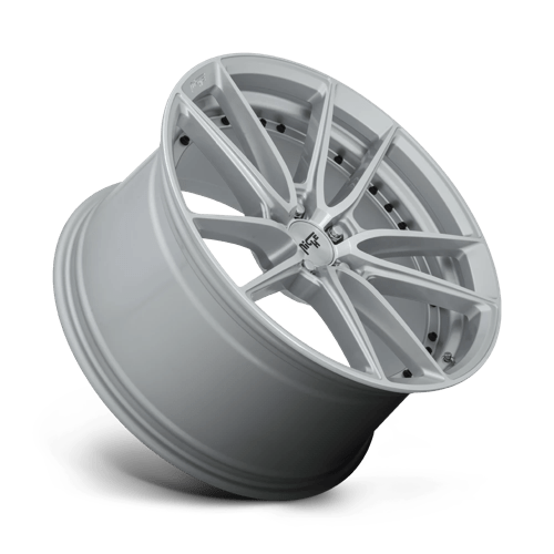 Niche M221 DFS Gloss Silver Machined 20x10.5 +40 5x114.3mm 72.6mm - Wheelwiz