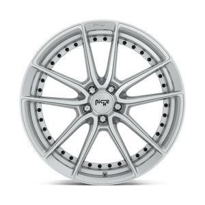 Niche M221 DFS Gloss Silver Machined 20x9 +38 5x112mm 66.6mm - WheelWiz