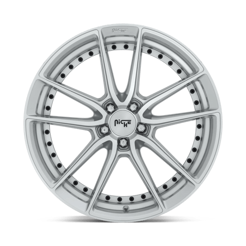 Niche M221 DFS Gloss Silver Machined 19x8.5 +42 5x112mm 66.6mm - Wheelwiz