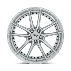 Niche M221 DFS Gloss Silver Machined 20x9 +38 5x112mm 66.6mm - Wheelwiz