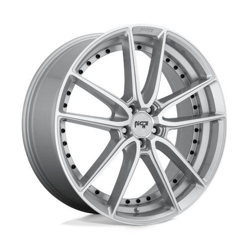 Niche M221 DFS Gloss Silver Machined 22x9 +38 5x114.3mm 72.6mm - WheelWiz