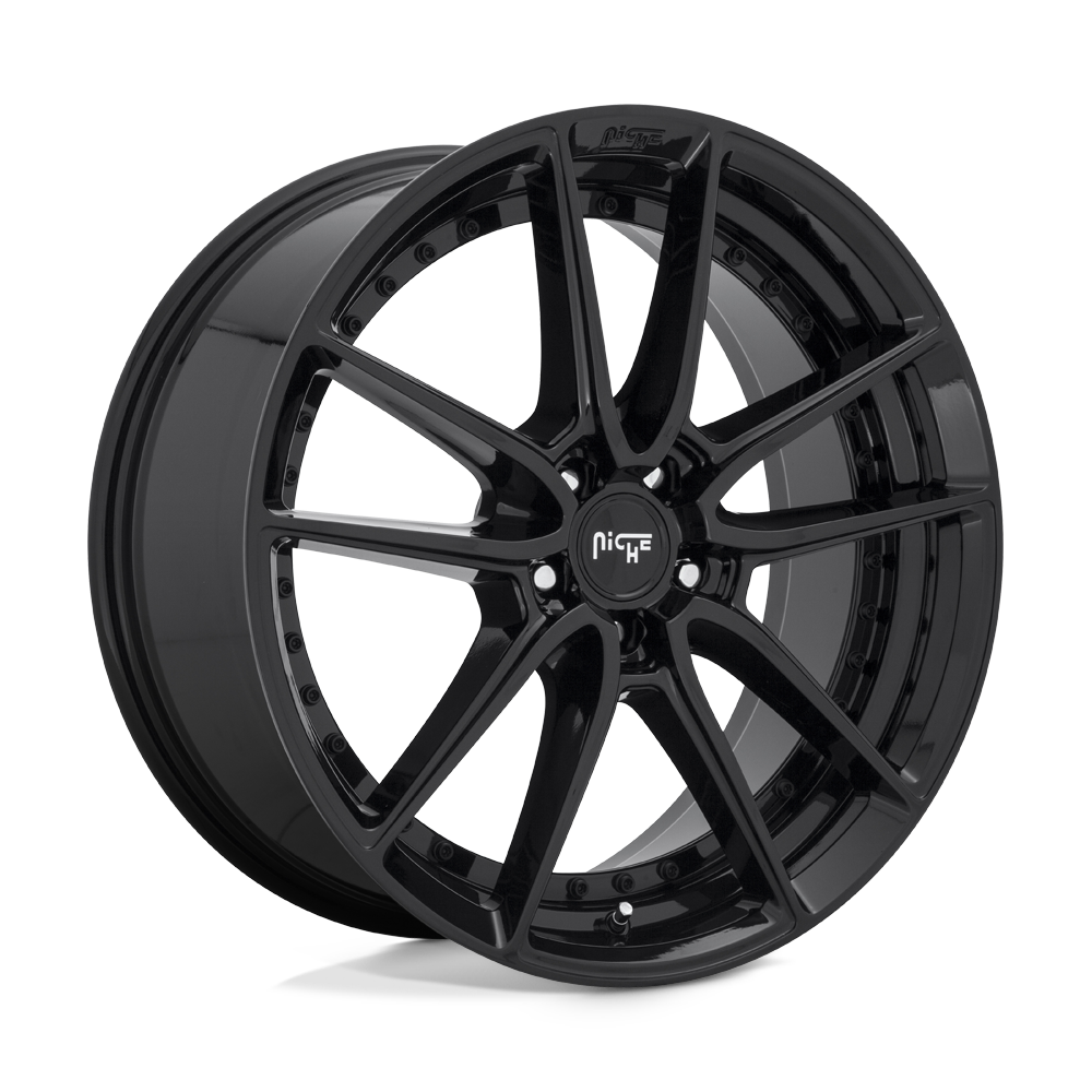 Niche M223 DFS Gloss Black 19x8.5 +42 5x112mm 66.6mm - WheelWiz