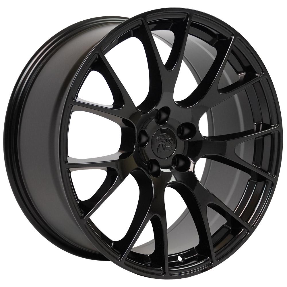 OE Wheels Replica DG15 Gloss Black 22x9.0 +18 5x115mm 71.5mm - Wheelwiz