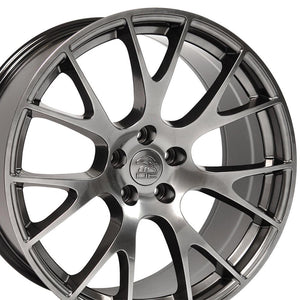 OE Wheels Replica DG15 Hyper Black 22x9.0 +18 5x115mm 71.5mm