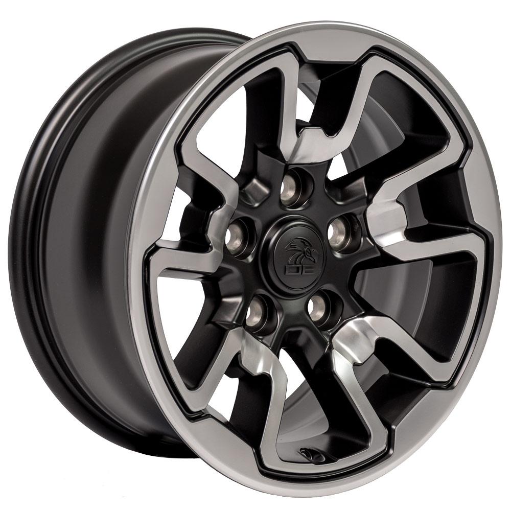 OE Wheels Replica DG55 Polished with Painted Inlay 17x8.0 +18 5x139.7mm 77.8mm