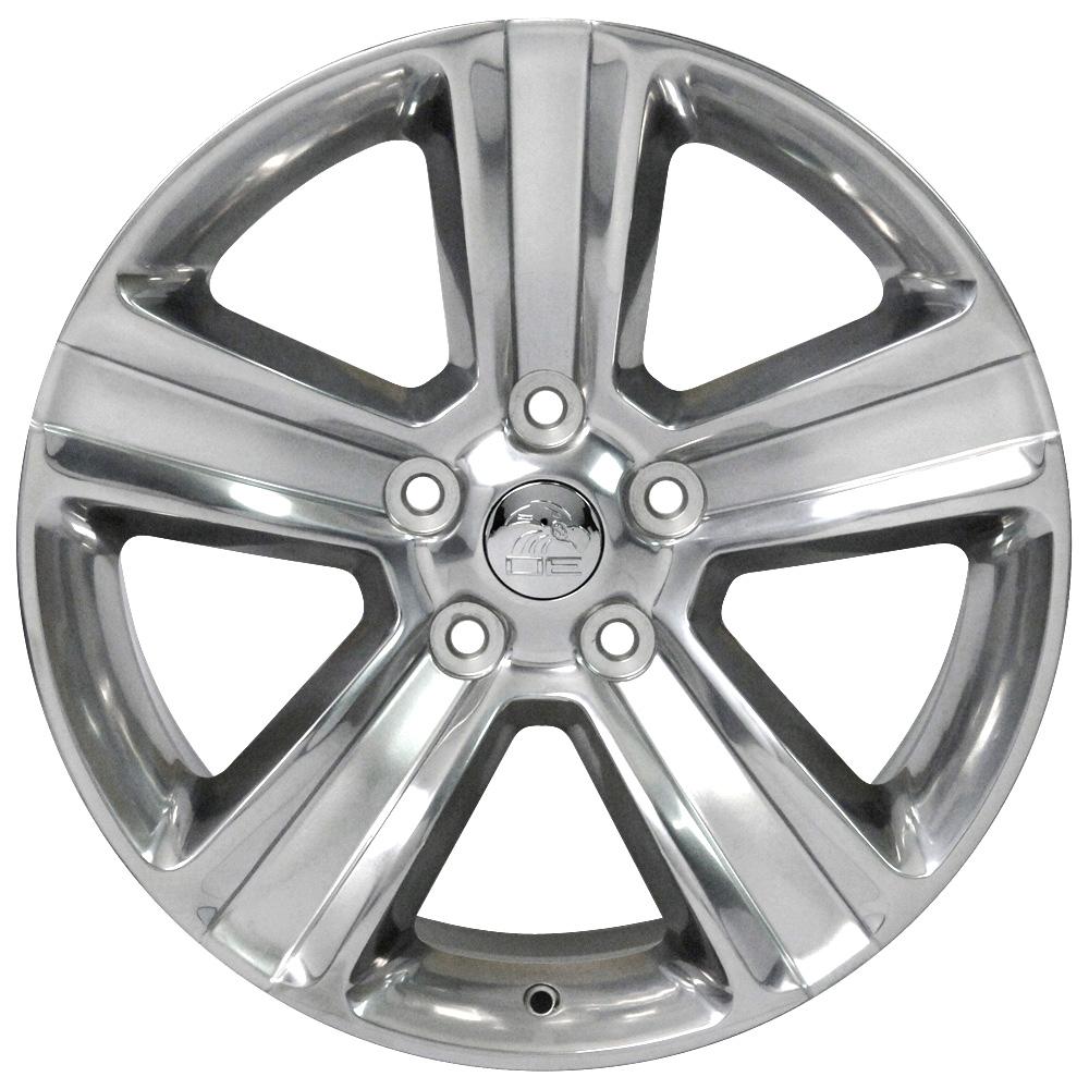 OE Wheels Replica DG65 Polished with Painted Inlay 20x9.0 +19 5x139.7mm 77.8mm
