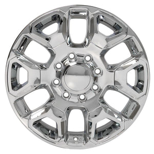 OE Wheels Replica DG66 Chrome with Chrome Insert 20x8.0 +54.65 8x165.1mm 121.3mm