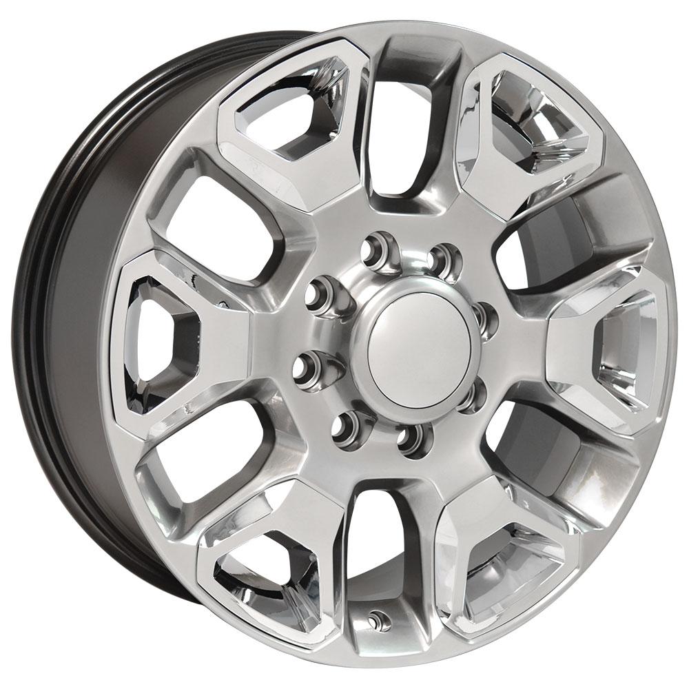OE Wheels Replica DG66 Hyper Silver with Chrome 20x8.0 +54.65 8x165.1mm 121.3mm